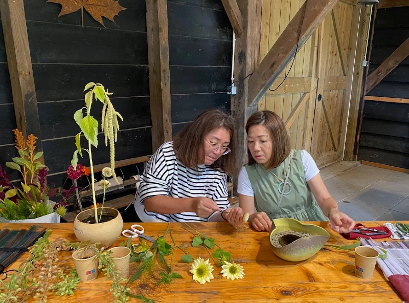 Workshop Pluktuin augustus 2025 Ikenobo NL Chapter